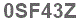 The text to enter in the texbox below is: 0SF43Z
