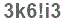 The text to enter in the texbox below is: 3k6!i3