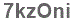 The text to enter in the texbox below is: 7kzOni