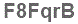 The text to enter in the texbox below is: F8FqrB