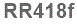 The text to enter in the texbox below is: RR418f