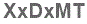The text to enter in the texbox below is: XxDxMT