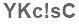 The text to enter in the texbox below is: YKc!sC