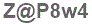 The text to enter in the texbox below is: Z@P8w4