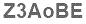 The text to enter in the texbox below is: Z3AoBE