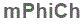 The text to enter in the texbox below is: mPhiCh