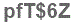 The text to enter in the texbox below is: pfT$6Z